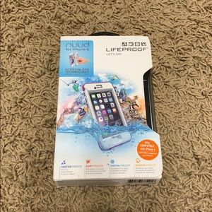 I phone 6 or 6s life proof case nuud and hot pink